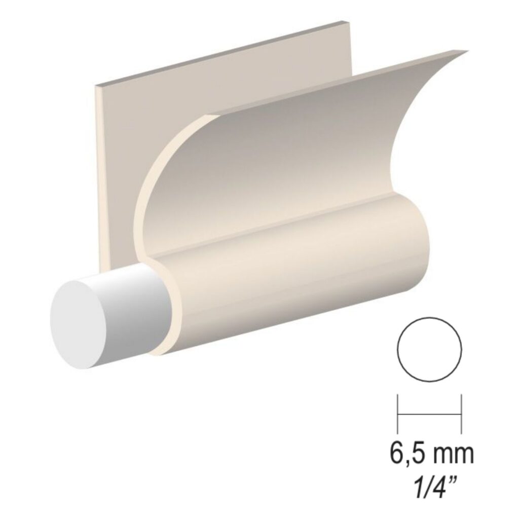 Inserto in PVC extra morbido disponibile in rotoli da 12 mt